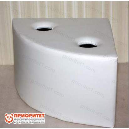 Мягкая платформа для воздушно-пузырьковой трубки угловая большая для сенсорной комнаты