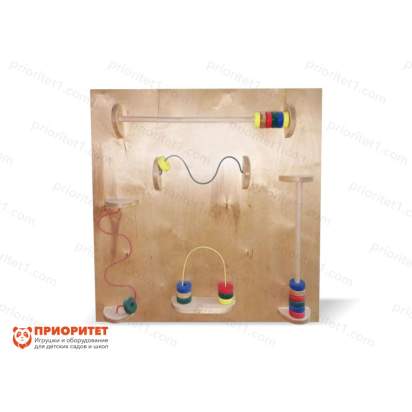 Настенный модуль для развития запястья «Движение по проволоке» из дерева