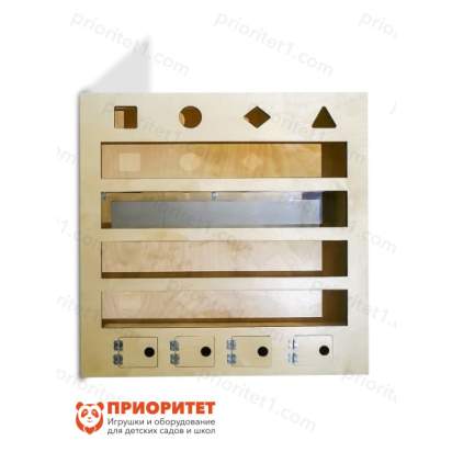 Настенный модуль с объемными телами и зеркалом «Сортер»