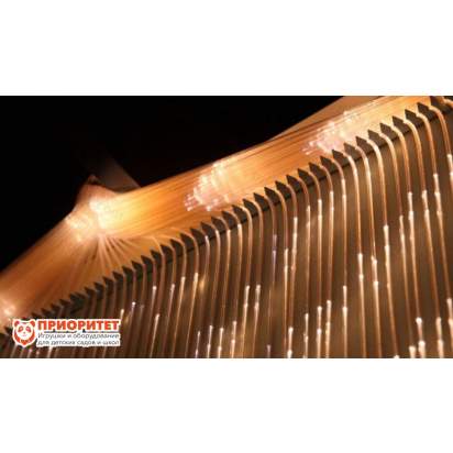 Фиброоптический занавес с деревянным гребнем с пу для сенсорной комнаты