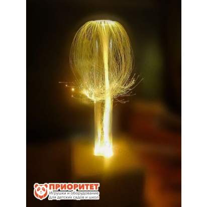 Световая каскадирующая трубка искристый фонтан желтого цвета