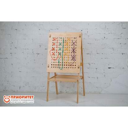 Тактильно-развивающая панель «Полезная вышивка»_14