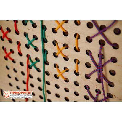 Тактильно-развивающая панель «Полезная вышивка»_21