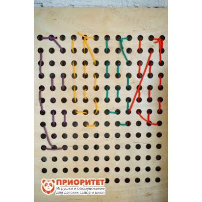 Тактильно-развивающая панель «Полезная вышивка»_5