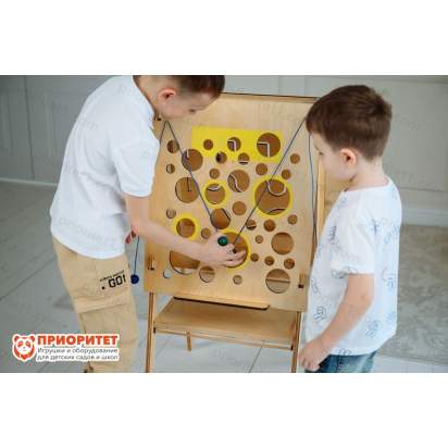 Тактильно-развивающая панель «Вкусный сыр»_03