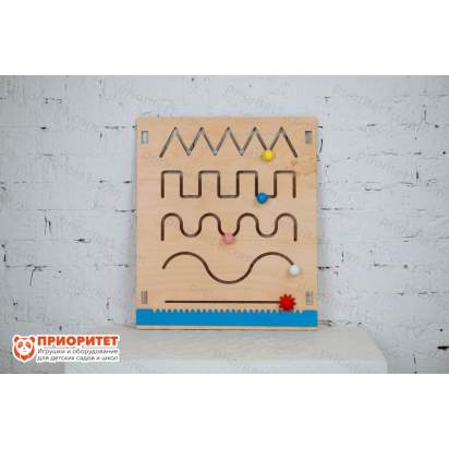 Тактильно-развивающая панель «Лабиринты-дорожки»_5