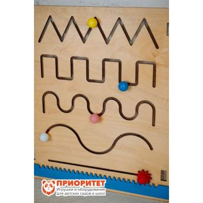 Тактильно-развивающая панель «Лабиринты-дорожки»_8