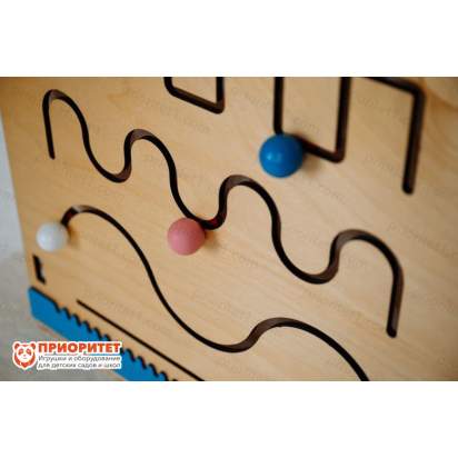 Тактильно-развивающая панель «Лабиринты-дорожки»_9