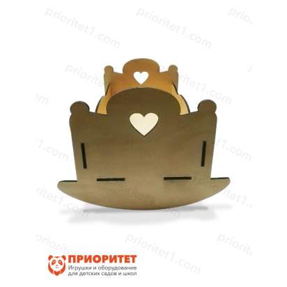 Кроватка для кукол «Девочкам на радость» вид сзади