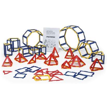 Набор по основам математики, конструирования и моделирования Полидрон Каркасы «Призмы и пирамиды»