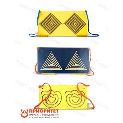 Набор тренажеров для развития письма (ромбы, треугольники, розы)