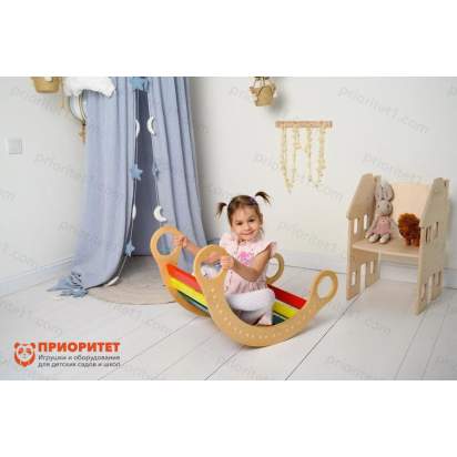 Горка-качалка «Радужные дни» цветная