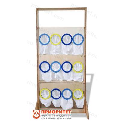 Тактильно-развивающая ширма «Тактильные мешочки»-01