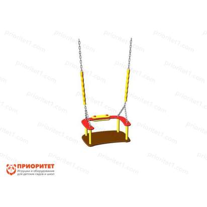 Металлические качели Ветерок с креслом для детской площадки сидение