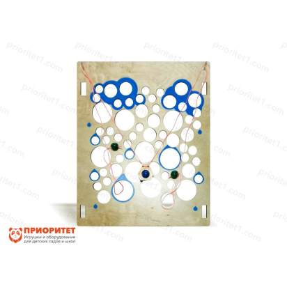 Тактильно-развивающая панель «Забавные тучки»