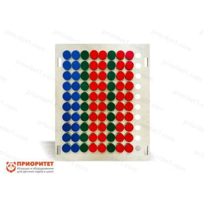 Тактильно-развивающая панель «Цветные фишки»
