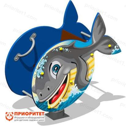 Качалка на пружине Кит для детской площадки