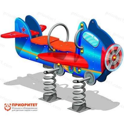 Качалка на пружине Аэроплан для детской площадки