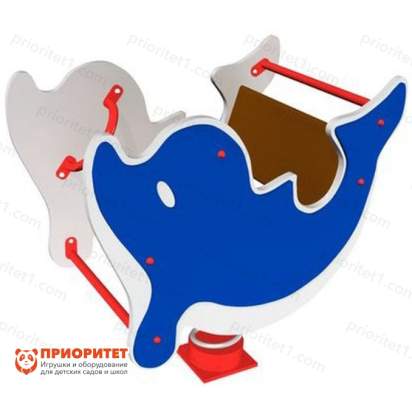 Качалка на пружине Дельфин №2 для детской площадки