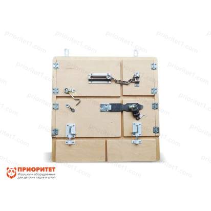 Тактильно-развивающая панель Замочки