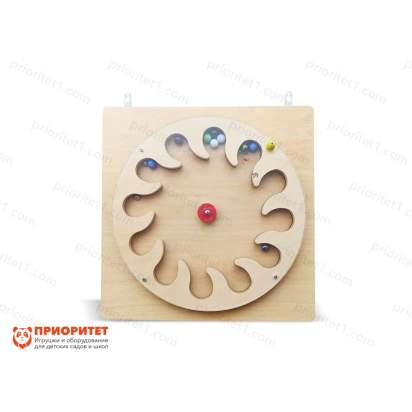Тактильно-разивающая панель-лабиринт Бусинки