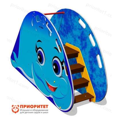 Детская горка Китенок для детской площадки сзади