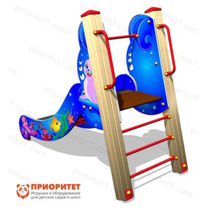 Детская горка Море для десткой площадки сзади
