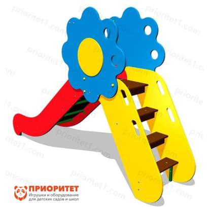 Детская горка Цветик H=950 для детской площадки сзади