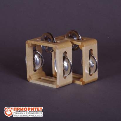 Тамбурин (бубен) из массива березы, D - 10 см. Мастерская Сереброва, РЗ-ТБ-01