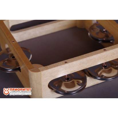 Тамбурин (бубен) из массива березы, D - 15 см. Мастерская Сереброва, РЗ-ТБ-02 2