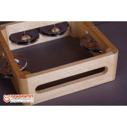 Тамбурин (бубен) из массива березы, D - 15 см. Мастерская Сереброва, РЗ-ТБ-02 3