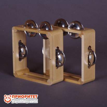 Тамбурин (бубен) из массива березы, D - 15 см. Мастерская Сереброва, РЗ-ТБ-02