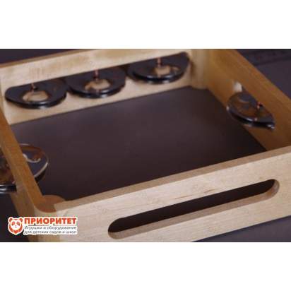 Тамбурин (бубен) из массива березы, D - 20 см. Мастерская Сереброва, РЗ-ТБ-03 3