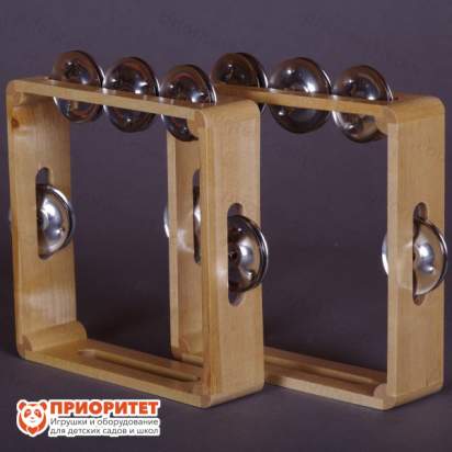 Тамбурин (бубен) из массива березы, D - 20 см. Мастерская Сереброва, РЗ-ТБ-03