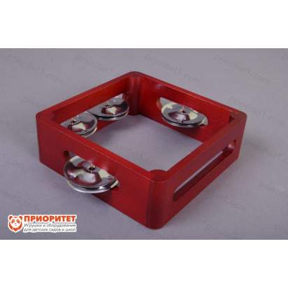 Тамбурин (бубен) из массива березы тонированный, D - 15 см. Мастерская Сереброва, РЗ-ТБ-05 2