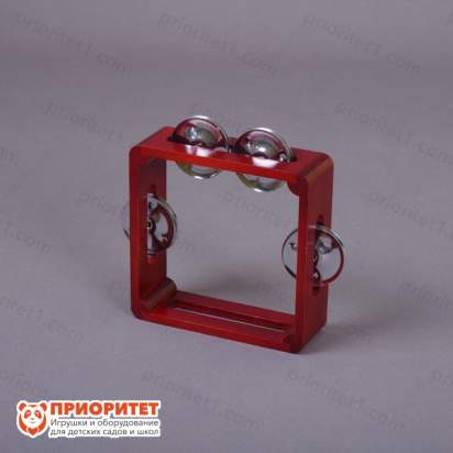 Тамбурин (бубен) из массива березы тонированный, D - 15 см. Мастерская Сереброва, РЗ-ТБ-05