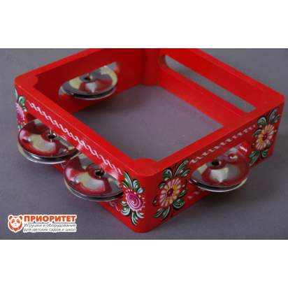 Тамбурин (бубен) из массива березы с росписью РЗ-ТБ-08 3