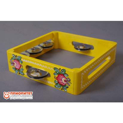 Тамбурин (бубен) из массива березы с росписью РЗ-ТБ-09 3