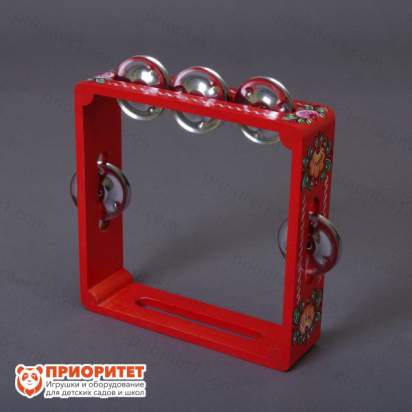 Тамбурин (бубен) из массива березы с росписью РЗ-ТБ-09