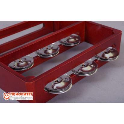 Тамбурин (бубен) из массива бука тонированный, D - 25 см 3