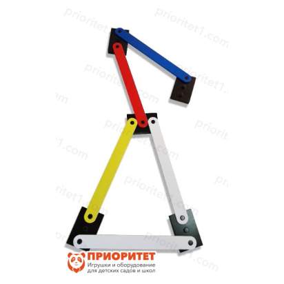 Балансировочная дорожка «Змейка» вид сверху