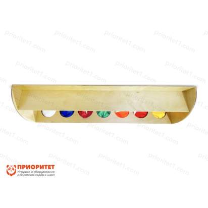 Настенный тактильный модуль с мешочками вид сверху