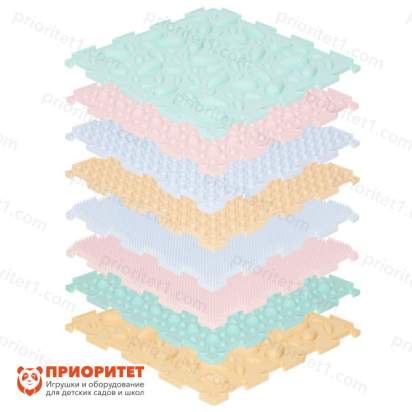 Детские ортопедические модульные коврики Ортодон набор 2 - «Малыш», пастельные цвета 3