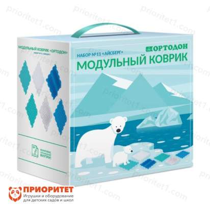 Детские ортопедические модульные коврики Ортодон набор 11 - «Айсберг» 1