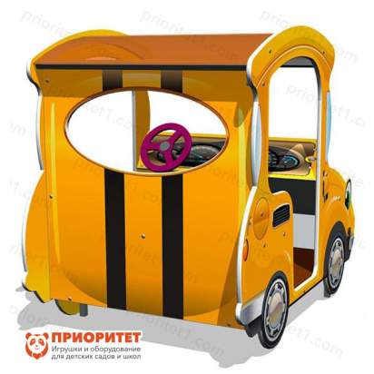 Машинка для детской площадки «Желтый Жучок» сзади