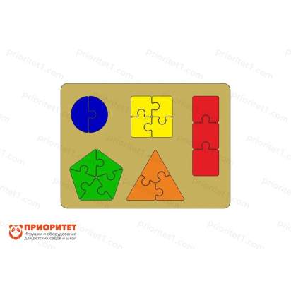 Тактильно-развивающая панель Пазл-фигуры 2