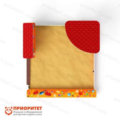 Песочный дворик Ракушки для детской площадки сверху