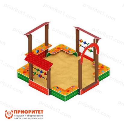 Песочный дворик Теремок (Ракушки) для детской площадки