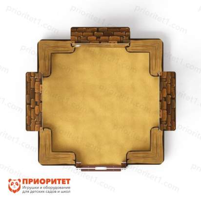 Песочный дворик Теремок (коричневый) для детской площадки 4