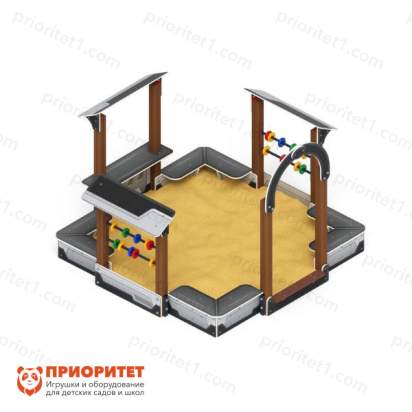 Песочный дворик Теремок (техно) для детской площадки 1